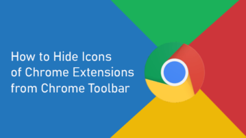 Hide Chrome Extensions from Chrome Toolbar