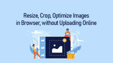 Optimize Images in Browser without uploading online