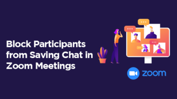 Block participants from saving chats in Zoom meeting