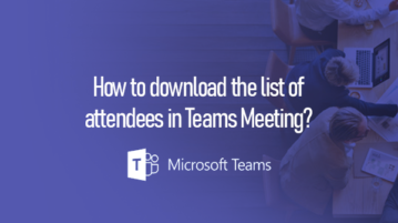 How to download the list of attendees in Teams Meeting