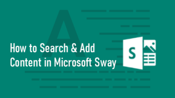 Search and Add Content to Sway
