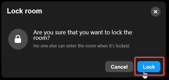 Lock the room