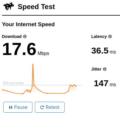 Using Internet Speed Test by Cloudflare to Check Upload Download Speed