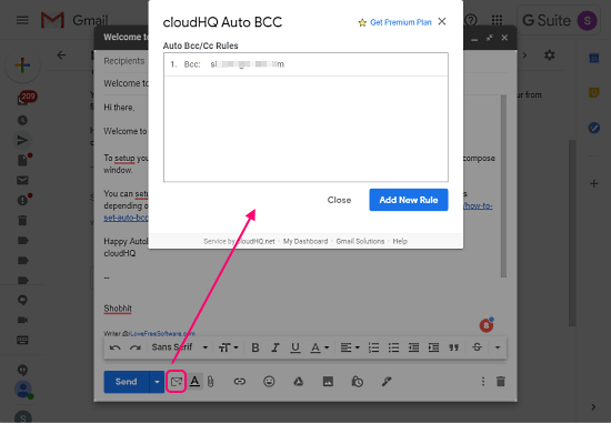 auto bcc for gmail by cloudhq