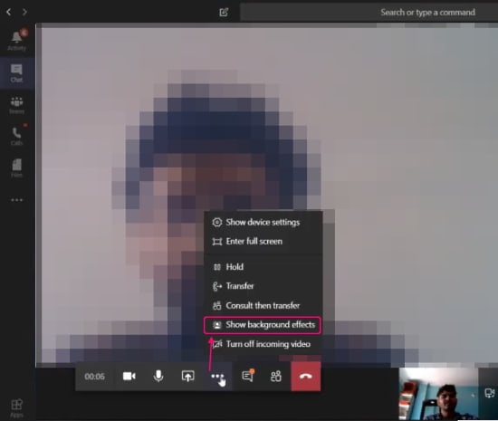 How to Blur Background in Microsoft Teams?