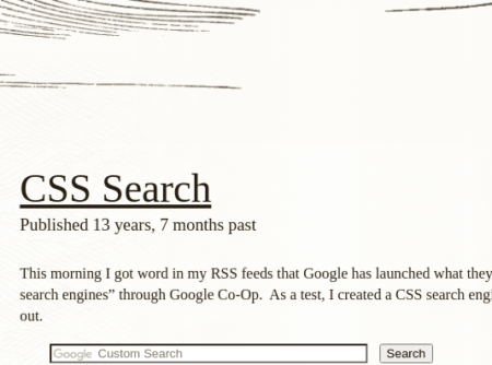 css search