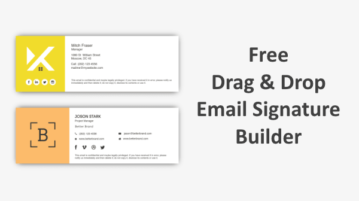 Design Email Signature Online with Free Drag and Drop Signature Builder