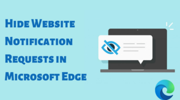 How to Hide Website Notification Requests in Microsoft Edge?