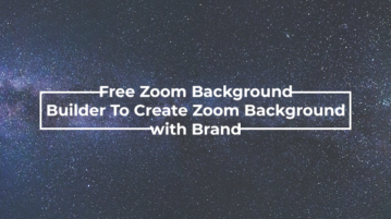 Zoom Background Builder for creating virtual background with logo