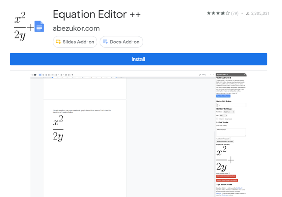 Equation Editor ++