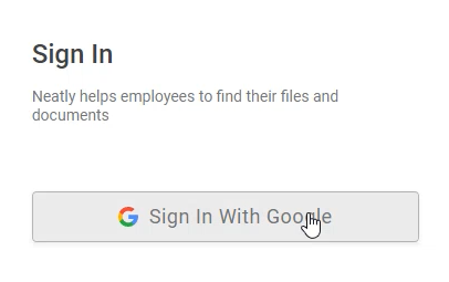 Sign up with Google ID