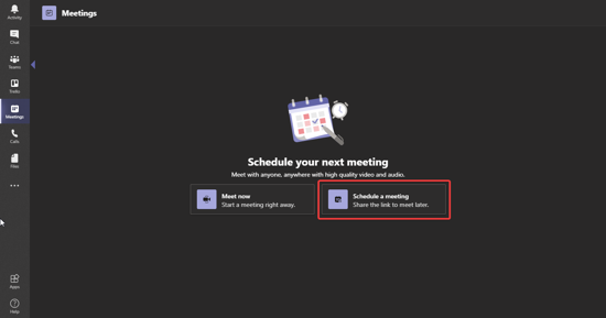 Schedule a Meeting