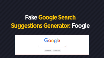 Fake Google Search Suggestions Generator