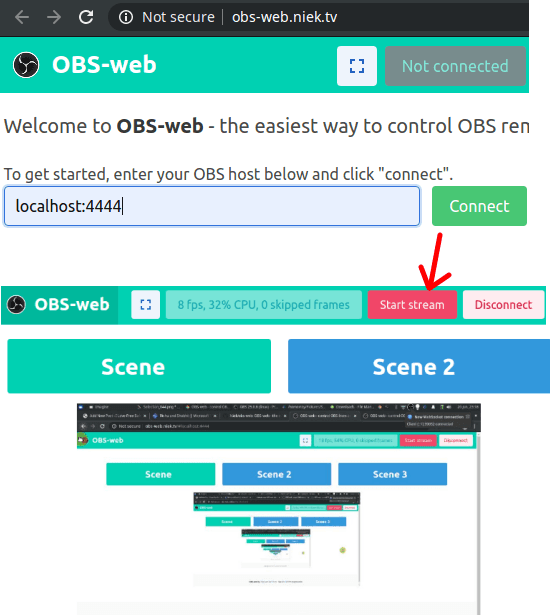 OBS-web in action