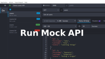 Run Mock API locally with this free software