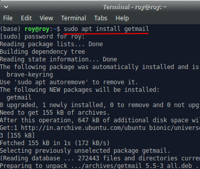 apt install getmail