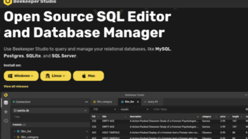 open source databse manager sql editor