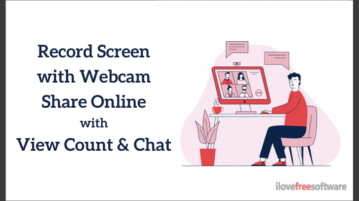 Record Screen with Webcam, Share Online with View Count, Chat