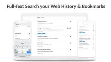 Search Browser History by Webpage Text, Tags, Annotations