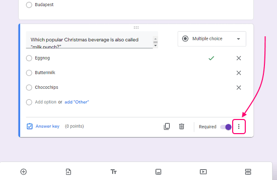 randomize questions answers in google forms