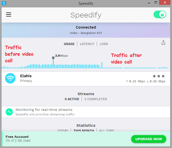 speedify in action