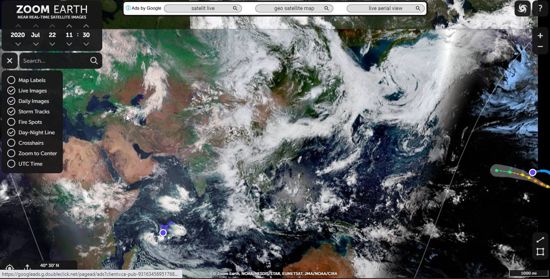 Explore Realtime Satellite Images of Earth