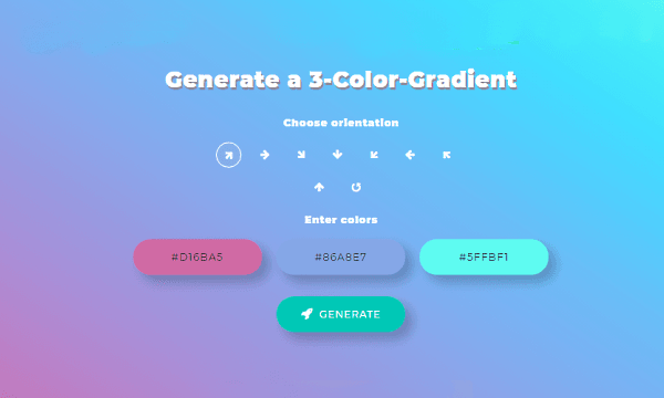 Generate 3-Color Gradient Online with this Free Website