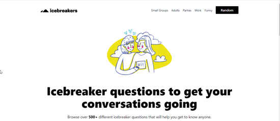 Get 500+ Icebreaker Questions for Fun, Adults, Introverts, Work on this  Website