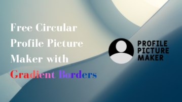 Free Circular Profile Picture Maker with Gradient Borders