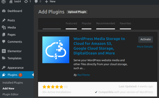 WP Cloud plugin