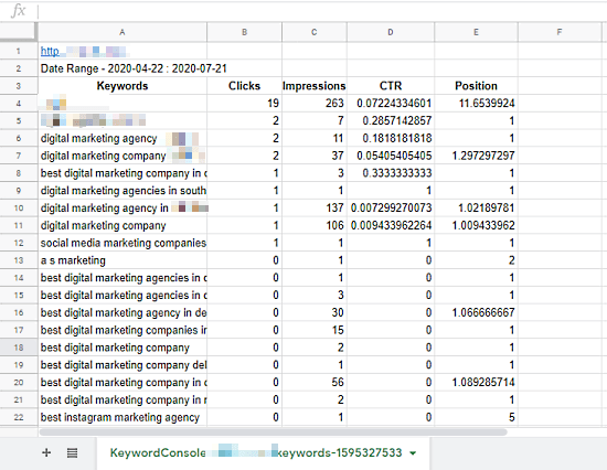 Download 1 Million Keywords with Search Metrics from Search Console