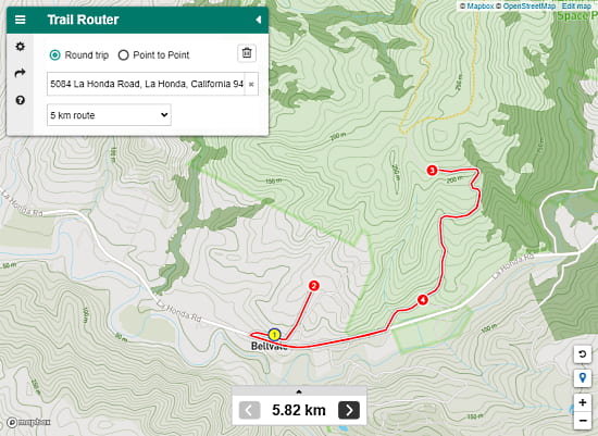 discover trial track for running