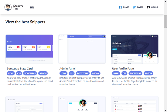 ready to use bootstrap snippets