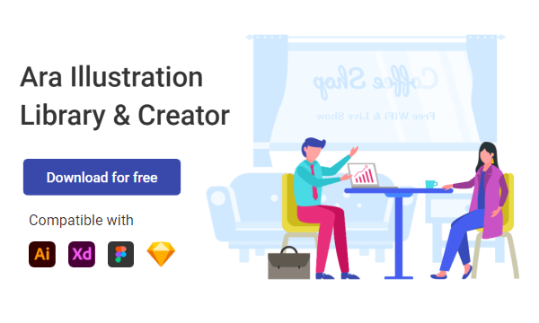 Download Free Illustration Library for Figma, Sketch, Adobe Xd