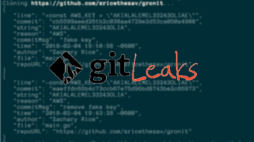 gitleaks find security vulnerability in git repo, hard coded api keys