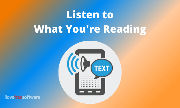 Listen to What You're Reading with This Free Speed Reader Tool
