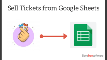Sell Event Tickets from Google Sheets Free without Commission