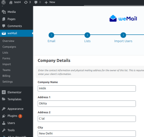 weMail Company Details