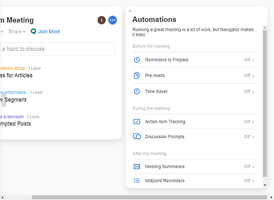 automation for virtual meetings