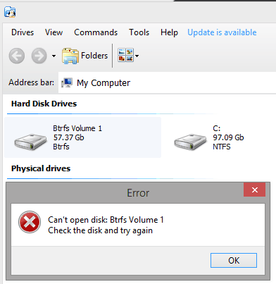 How to Mount Btrfs Volumes on Windows 10