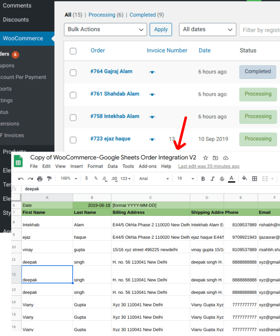 How to Sync WooCommerce Orders with Google Sheets