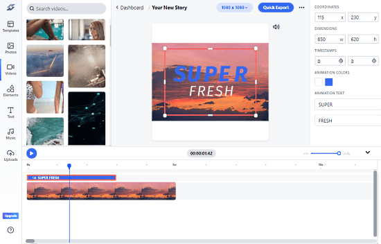 online video editor free