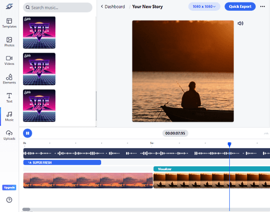 video editor to create social media story