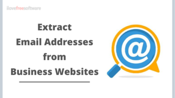 Find Email Addresses from Business Websites for Free