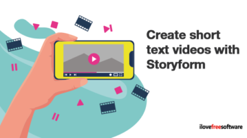 Create short text videos with Storyform