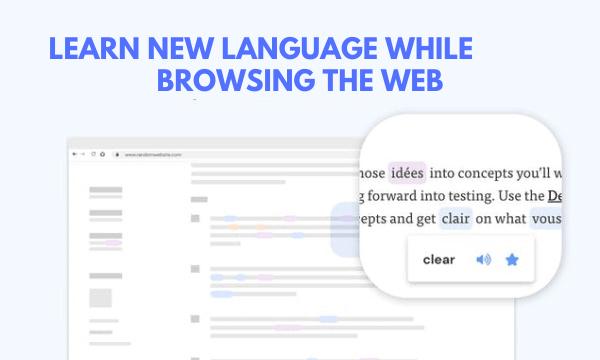Learn New Language While Browsing the Web: Fluent