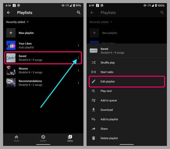 Create Collaborative Playlists on YouTube Music