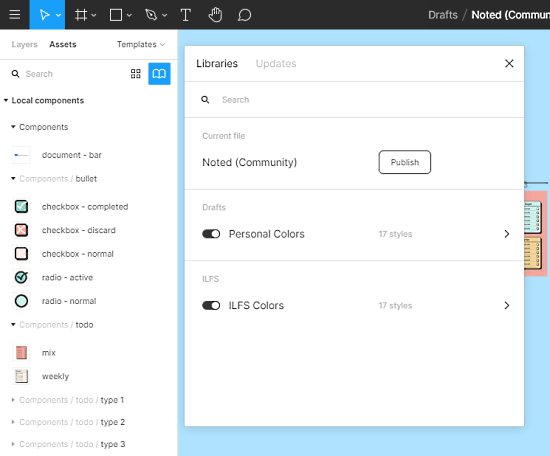 figma templates for note taking