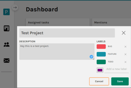 portabella create projects