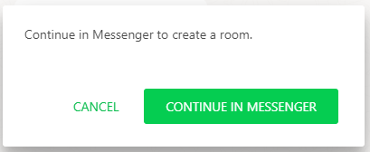Continue in messenger
